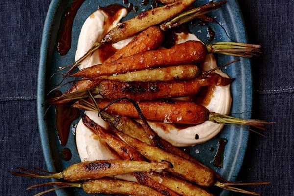 Sweet and smoky roasted carrots
