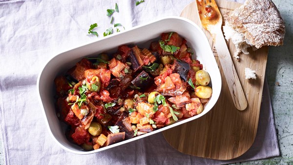 Sweet-and-sour aubergine (Caponata)