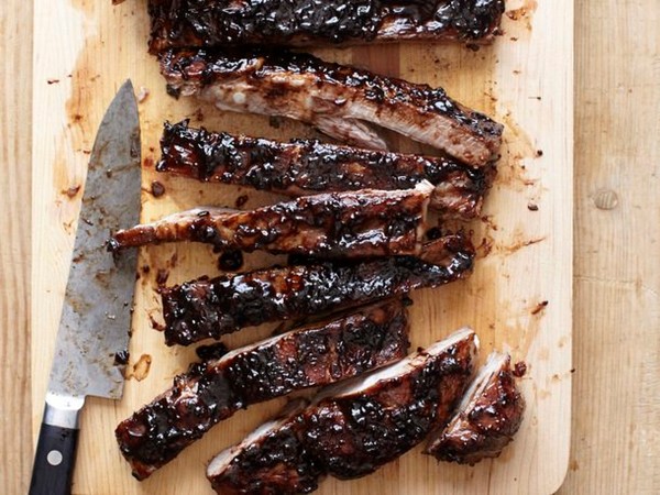 Sweet-and-sour balsamic-glazed spareribs from Vinny Dotolo and Jon Shook of Animal (Cook the Book)
