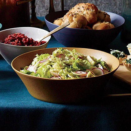 Sweet and sour Brussels sprout salad