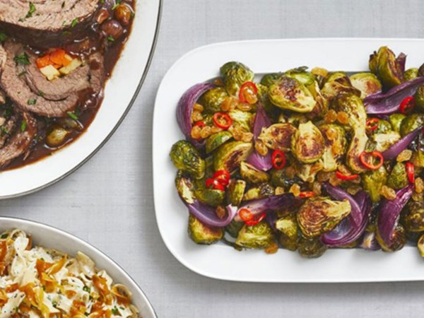 Sweet-and-sour Brussels sprouts