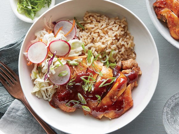 Sweet-and-sour chicken bowl
