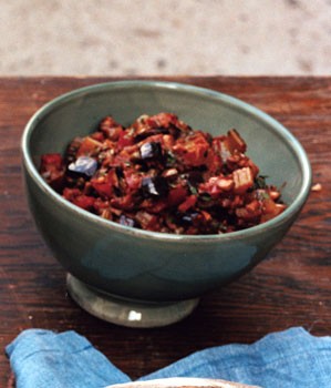 Sweet-and-sour eggplant