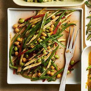 Sweet and sour four bean salad