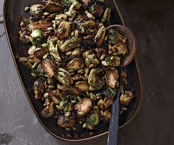 Sweet-and-sour fried Brussels sprouts