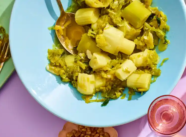 Sweet-and-sour leeks