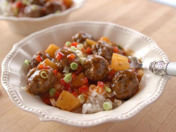 Sweet-and-sour meatballs
