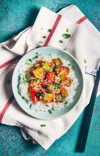 Sweet and sour mushrooms