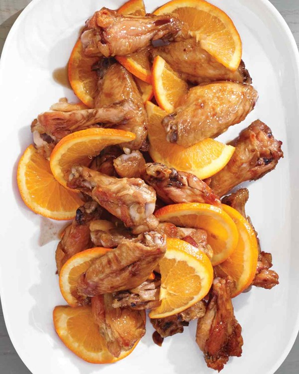 Sweet-and-sour orange chicken wings