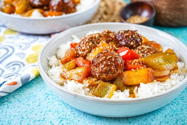 Sweet and sour pineapple meatballs