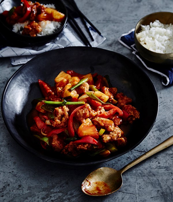 Sweet and sour pork (Gu lao rou)