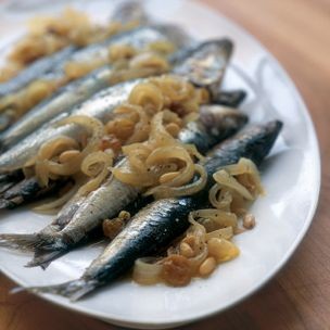 Sweet-and-sour sardines