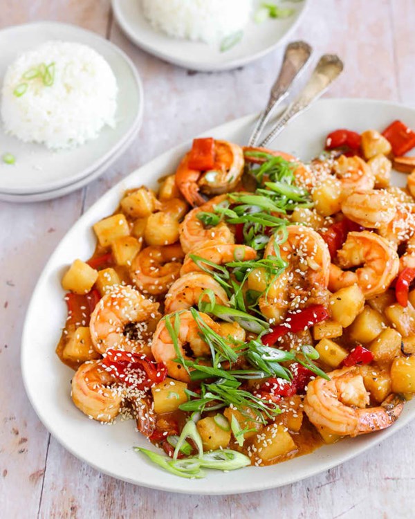 Sweet and sour shrimp