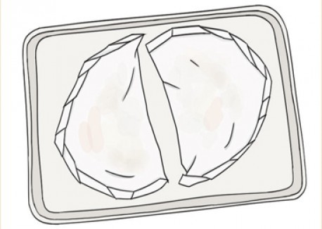 Sweet and sour smoked tofu and pineapple en papillote