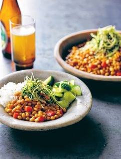 Sweet and sour soya beans