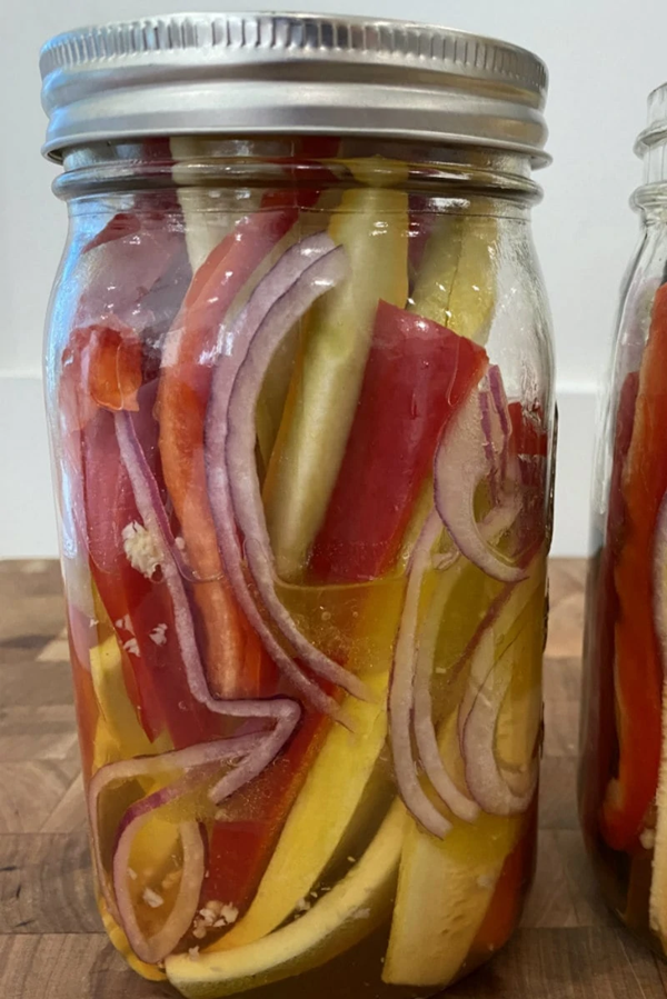 Sweet and sour summer vegetables