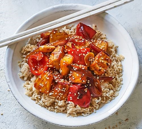 Sweet and sour tofu