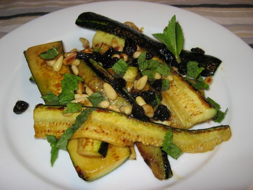 Sweet and sour zucchini