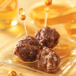 Sweet and soy appetizer meatballs