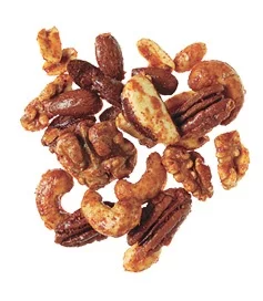 Sweet and spicy candied nuts