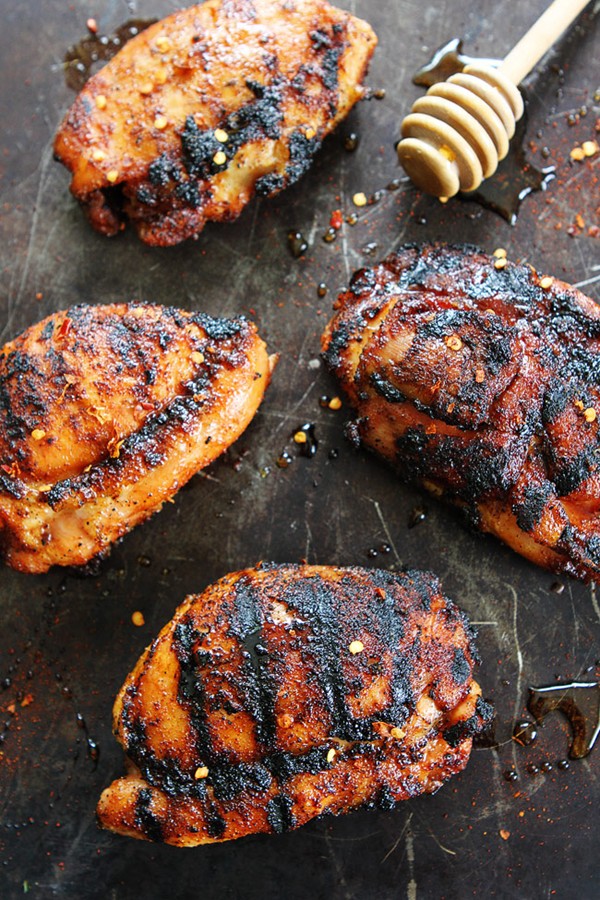 Sweet and spicy grilled chicken