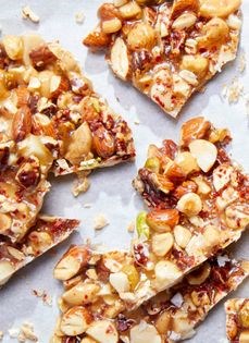 Sweet and spicy nut brittle