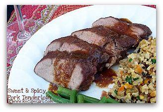 Sweet and spicy pork tenderloin