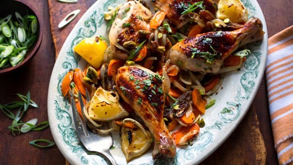 Sweet and spicy roast chicken
