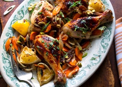 Sweet and spicy roast chicken