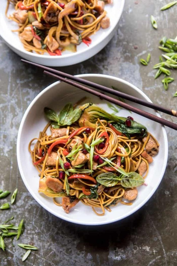 Sweet and sticky vegetable stir fry