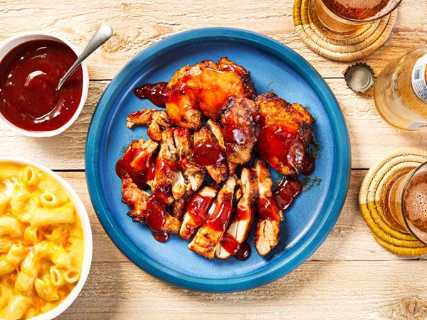 Sweet and tangy air-fryer BBQ chicken 
