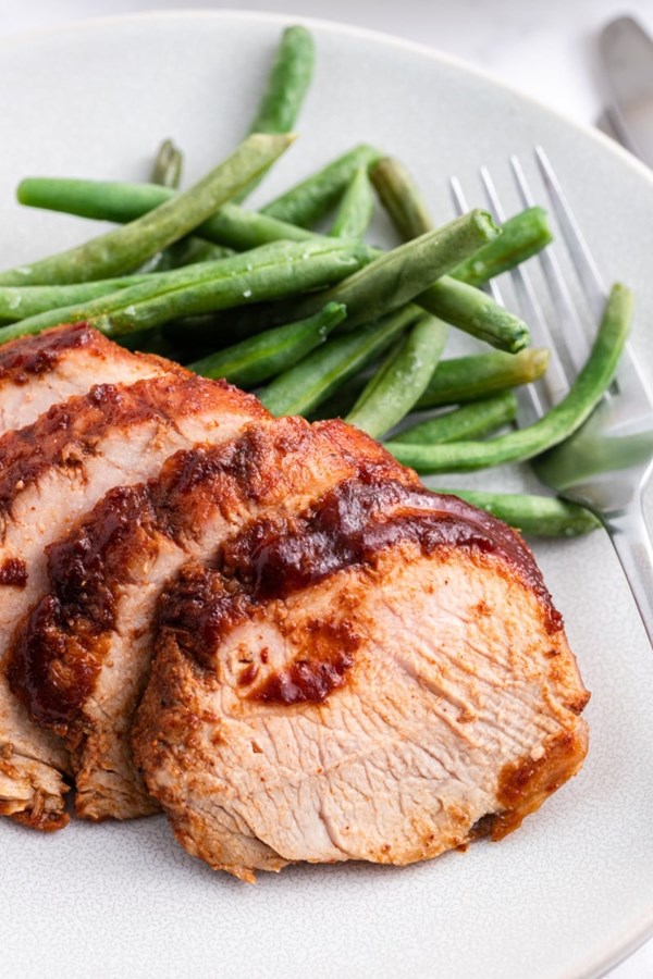 Sweet and tangy roasted pork tenderloin