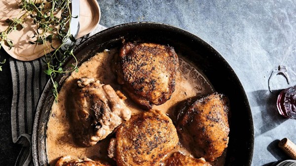 Sweet balsamic chicken thighs