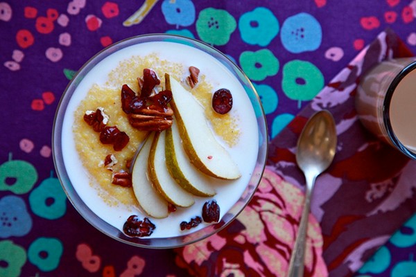 Sweet breakfast polenta