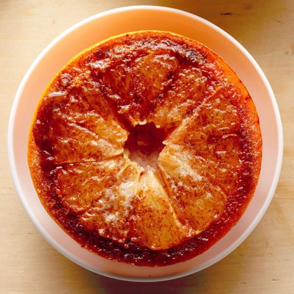 Sweet broiled grapefruit