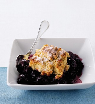 Sweet cherry cobbler