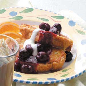 Sweet cherry French toast 