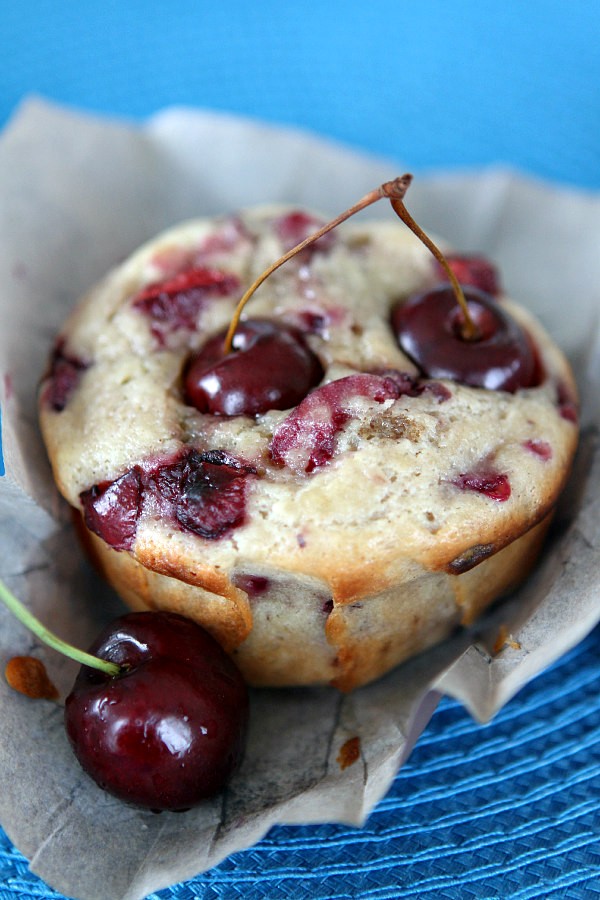 Sweet cherry muffins