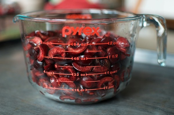 Sweet cherry rhubarb jam
