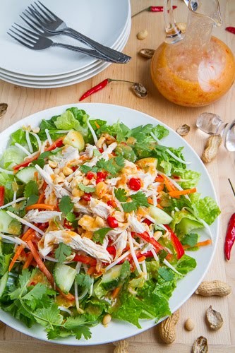 Sweet chili chicken salad