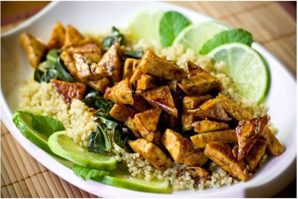 Sweet chili lime tofu