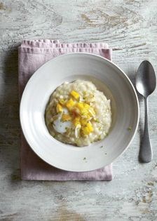 Sweet coconut risotto