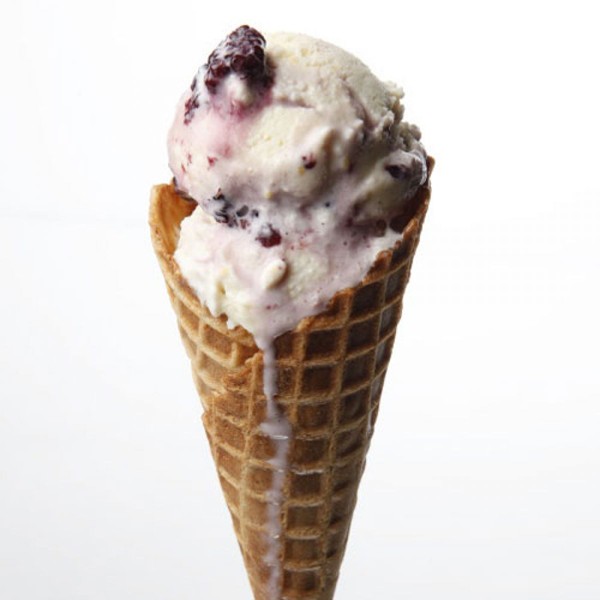 Sweet corn & black raspberry ice cream [Jeni Britton Bauer]