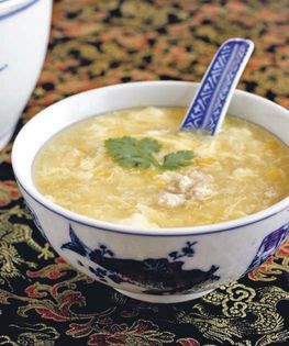 Sweet corn and chicken soup (Su mi ji rou tang)