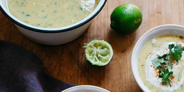 Sweet corn and cilantro chowder