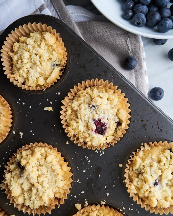 Sweet corn blueberry muffin