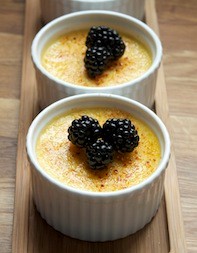 Sweet corn crème brûlée