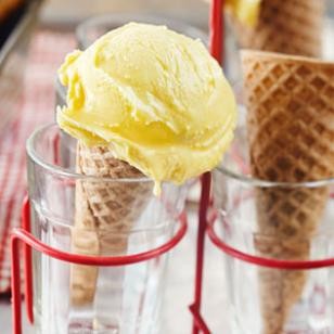 Sweet corn ice cream