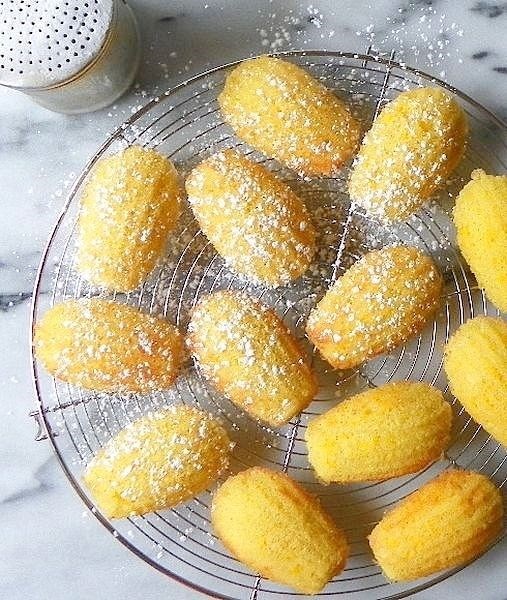Sweet corn madeleines