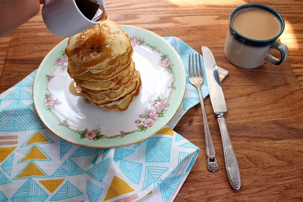 Sweet corn pancakes